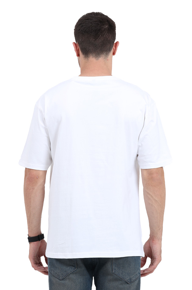 Ruby Premium Oversized Tee - White, 240 GSM, Bio-Washed, Pre-Shrunk
