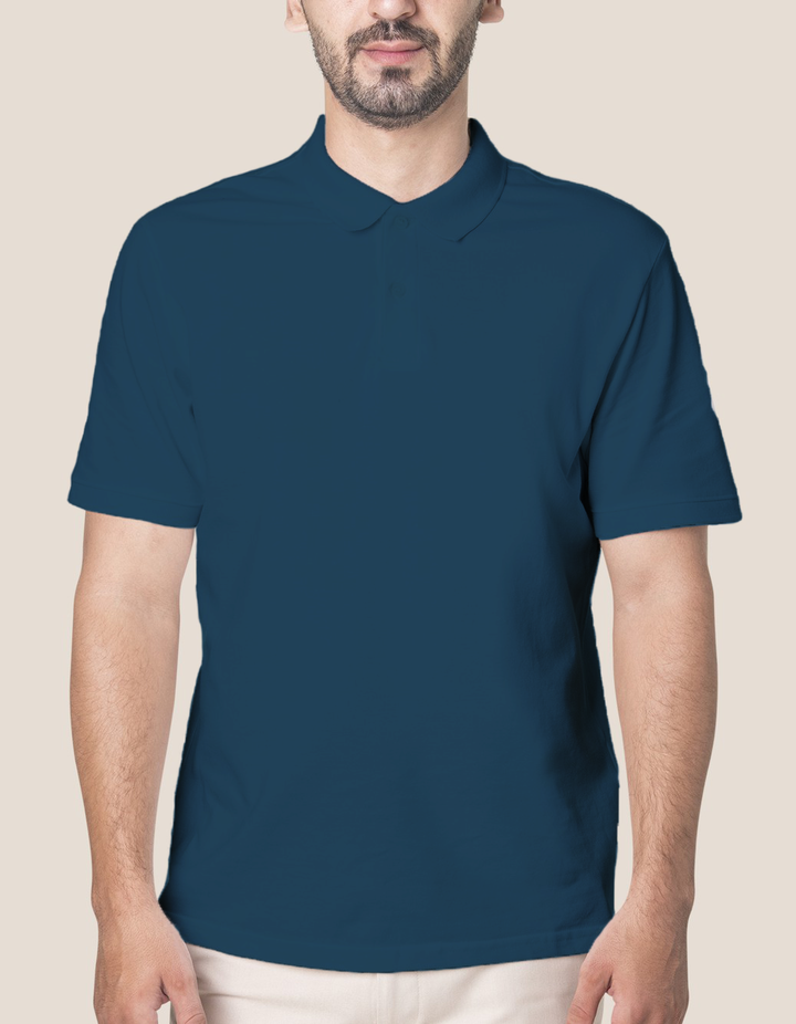 Petrol Blue | Men’s Polo T-Shirt - Classic Comfort, Premium Quality