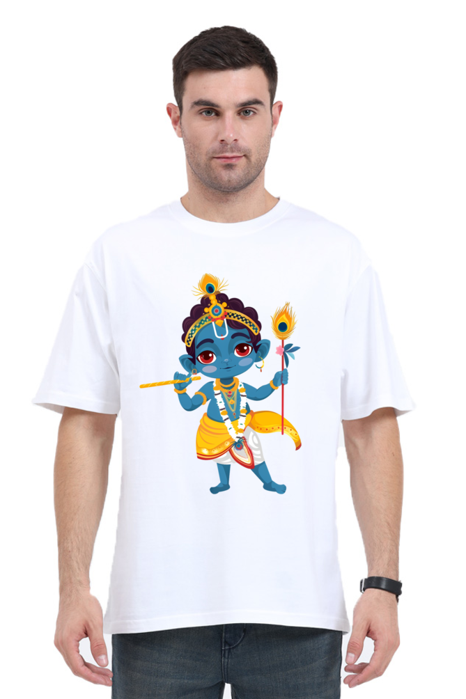 Cute Krishna Standing Tshirt