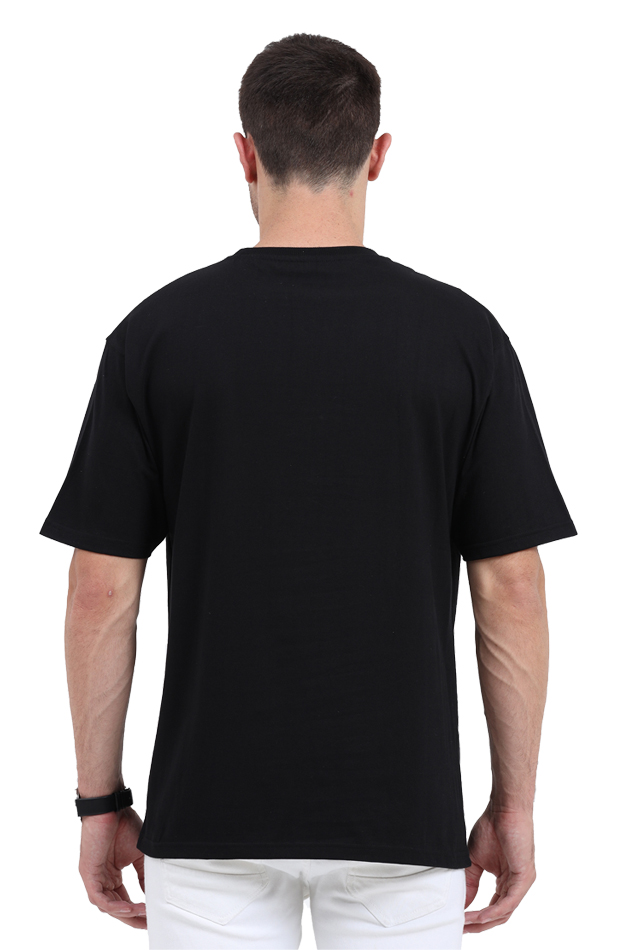 Python Lang Premium Oversized Tee - Black, 240 GSM, Bio-Washed, Pre-Shrunk