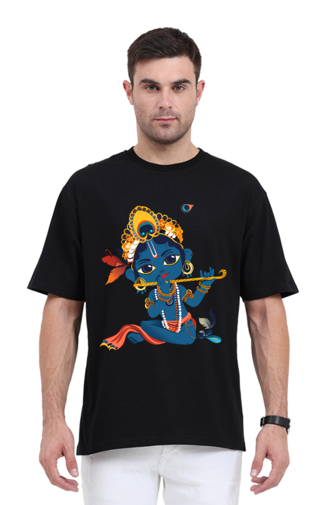 Cute Krishna Sitting Tshirt