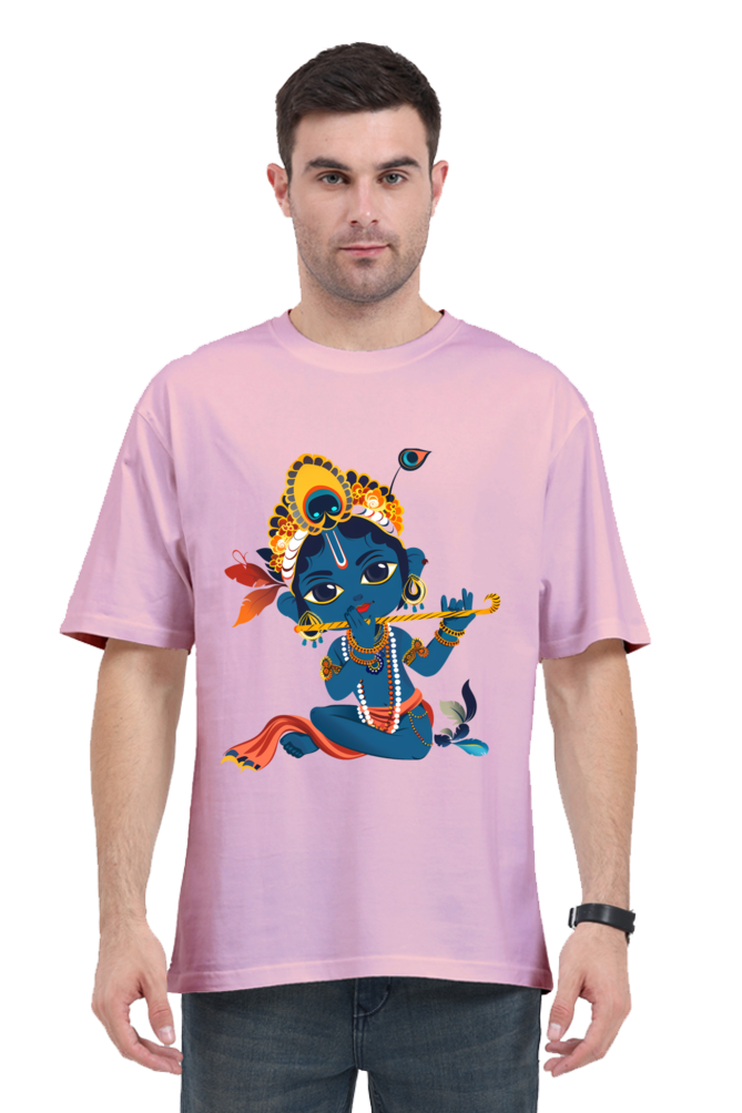 Cute Krishna Sitting Tshirt