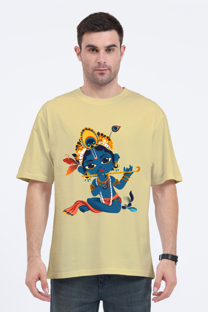 Cute Krishna Sitting Tshirt