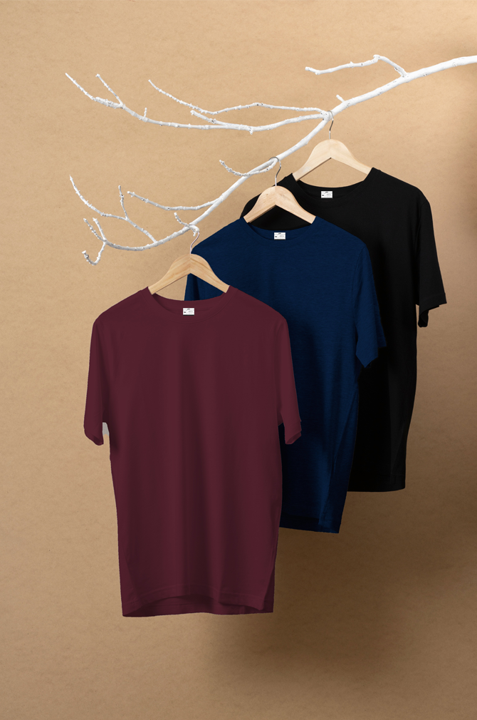 Supima Combo - Blue, Black, Maroon